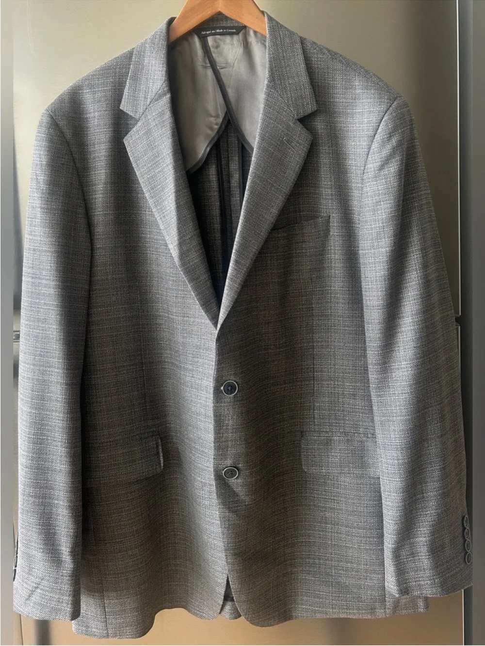 Copley 46T Reda 1865 Super 110s Wool Gray Blazer Made Canada